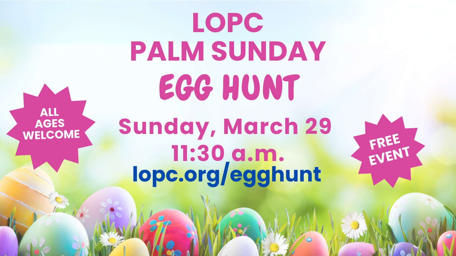 Palm Sunday Egg Hunt