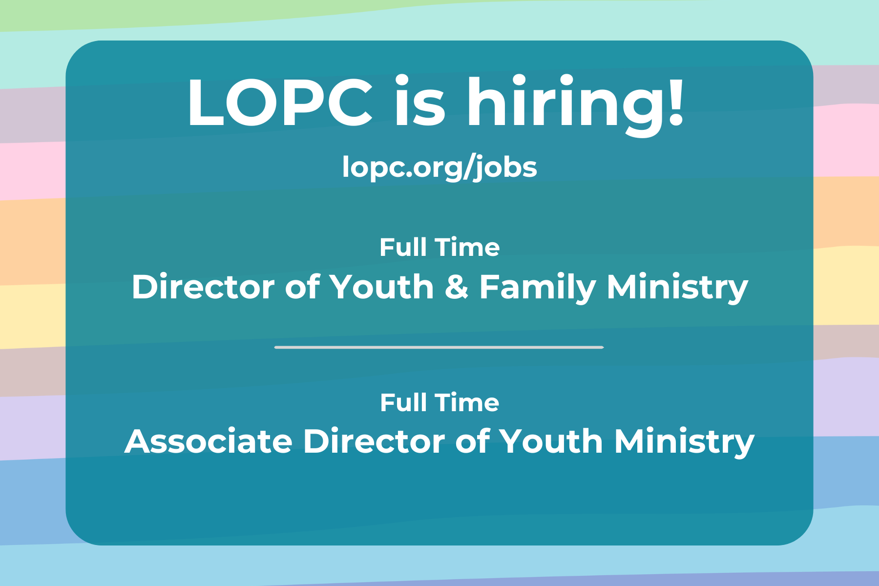 LOPC is Hiring!