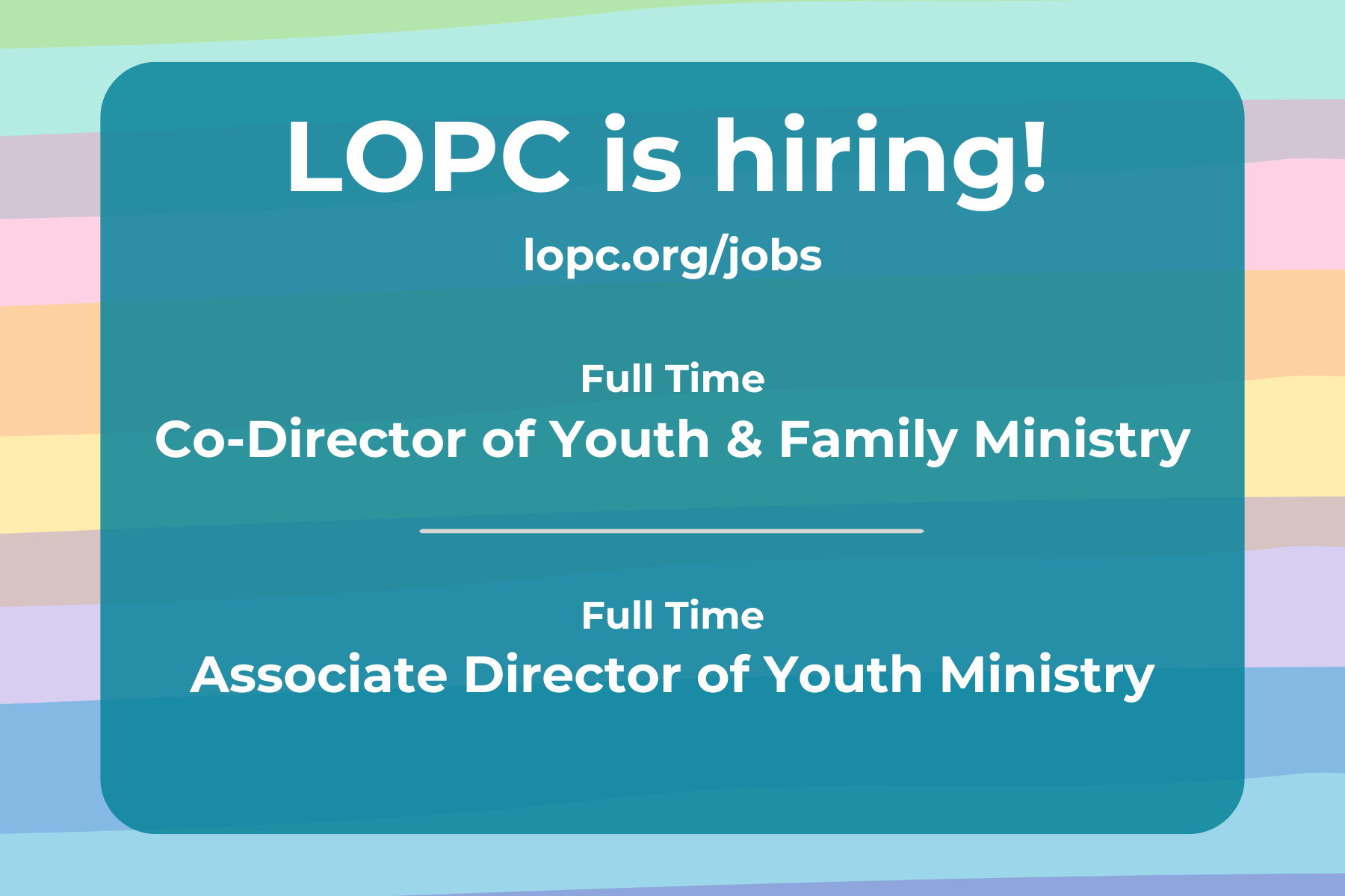LOPC is Hiring!