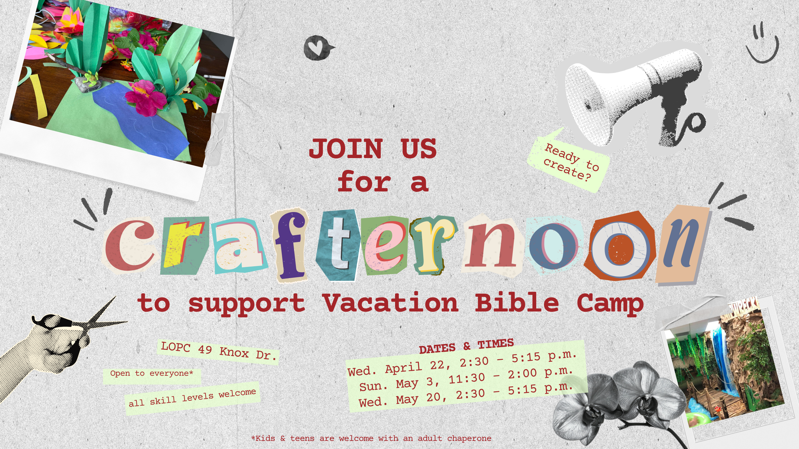 Crafternoon for Vacation Bible Camp